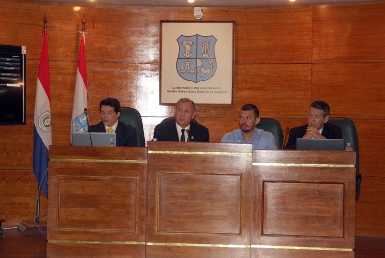 Primera sesión del 2016 de la Junta Municipal de Asunción