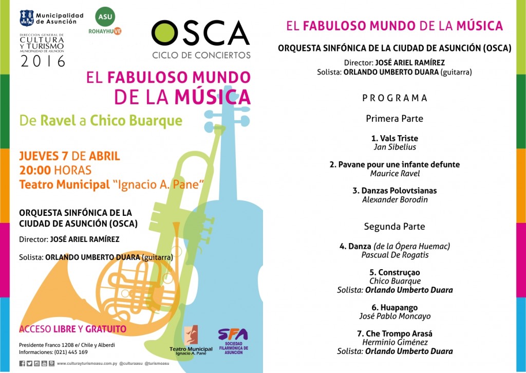 PROGRAMA OSCA FABULOSO MUNDO DE LA MUSICA