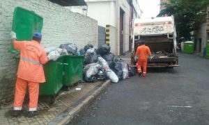 Más de 35 mil kilos de basura recolectada en el Centro Histórico luego la fiesta de San Patricio
