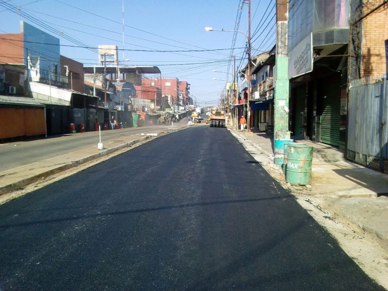 Solo falta la colocación de la carpeta final de asfalto para concluir el mejoramiento vial sobre Rodríguez de Francia