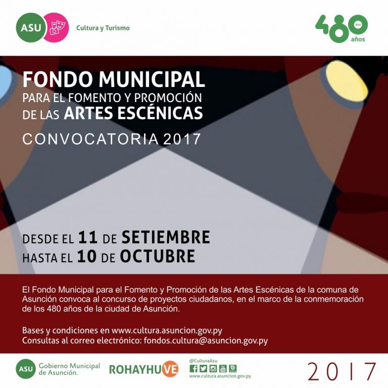 Fondo Municipal de Fomento y Promoción de las Artes Escénicas abre convocatoria 2017