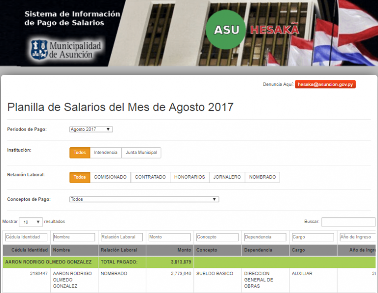 Municipalidad de Asunción solicitó reconsideración de resolución por la cual se multa a la comuna por supuesto incumplimiento de la Ley 5189/2014