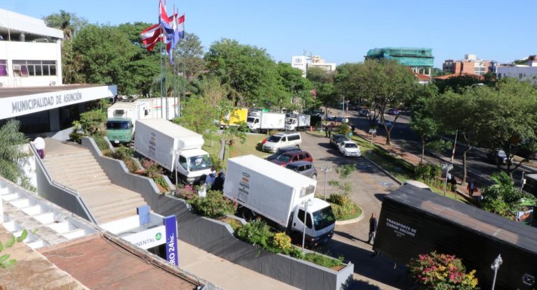 14 nuevos camiones frigoríficos fueron  inspeccionados por la Municipalidad de Asunción