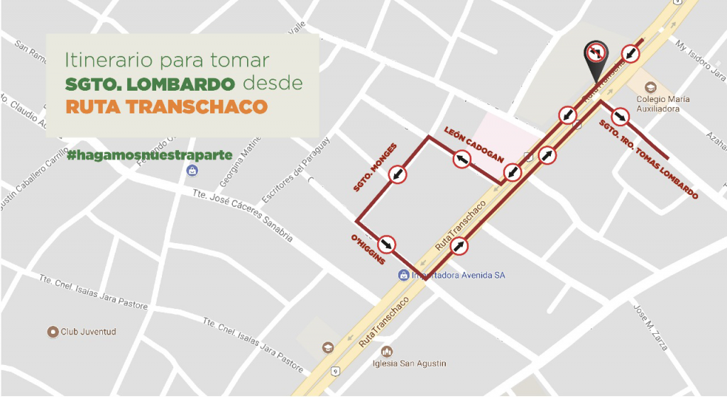 Entrará en vigencia la prohibición de giros a la izquierda en un tramo