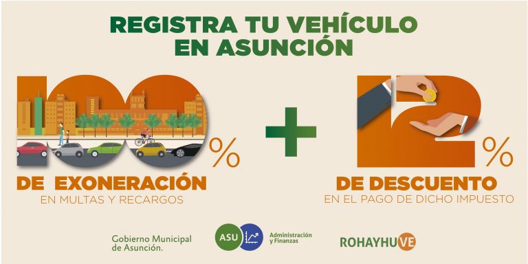 Municipalidad ofrece ventajas para los ciudadanos que desean reactivar patentes de rodados en Asunción