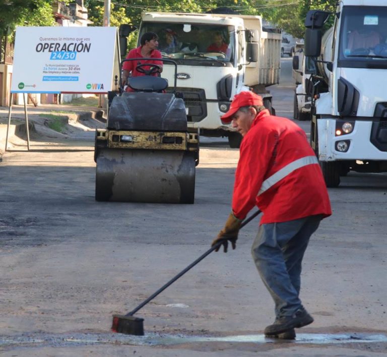 Operación 24/30: Intensifican trabajos del Eje de Mejoramiento Vial en calles y avenidas capitalinas