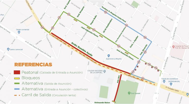 Tramo de la Avenida Eusebio Ayala será bloqueado hoy para facilitar compras de Reyes Magos