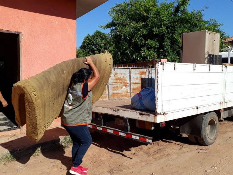 Se mantiene la tendencia ascendente del nivel del río Paraguay y más familias de damnificados se suman a los refugios