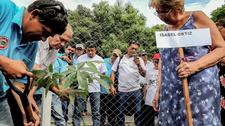 Emotivo acto por los 30 años de la caída de la dictadura cierra plantando arboles