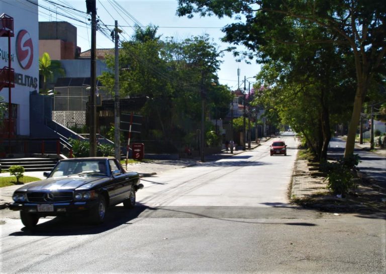 Municipalidad culmina tramo de pavimento de hormigón en Avenida San Martín