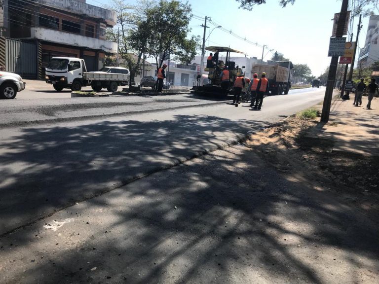 Obras de mejoramiento vial en avenida Félix Bogado a poco de ser concluidas