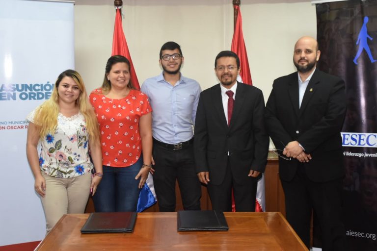 Convenio entre la Municipalidad de Asunción y una ONG internacional de estudiantes hará  que sus voluntarios  ayuden en proyectos municipales