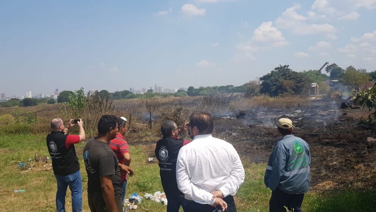 Municipalidad verifica situación de incendios en la Costanera y Área de Reserva Ecológica Banco San Miguel y Bahía de Asunción