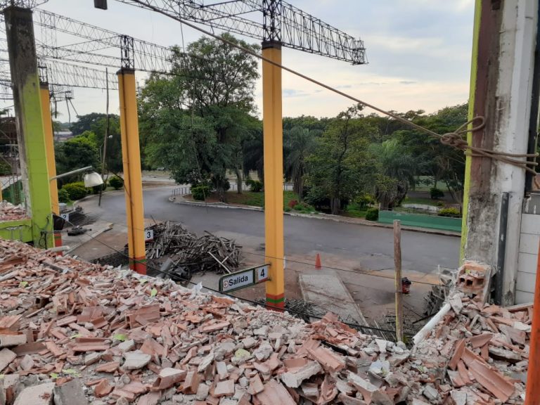 Obras de reconstrucción de la Terminal de Ómnibus de Asunción registran importantes progresos