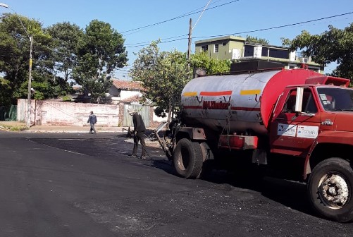 Avanzan trabajos de mejoramiento vial sobre la avenida Ita Yvate, conocida también como 21º Proyectada