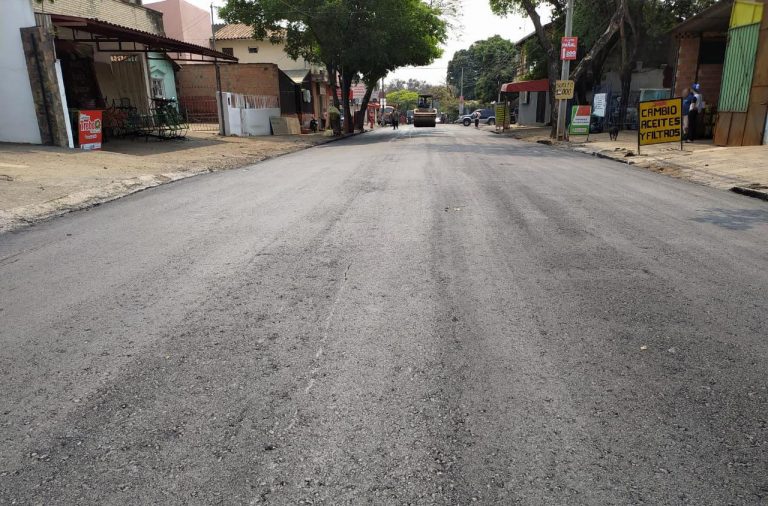 Concluyó asfaltado de las 13 cuadras de la calle Teniente José Félix López
