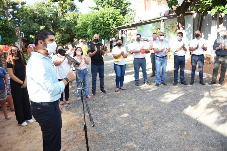 Intendente Rodríguez inauguró empedrado en Puerto Botánico realizado con Fondos de Proyectos Especiales