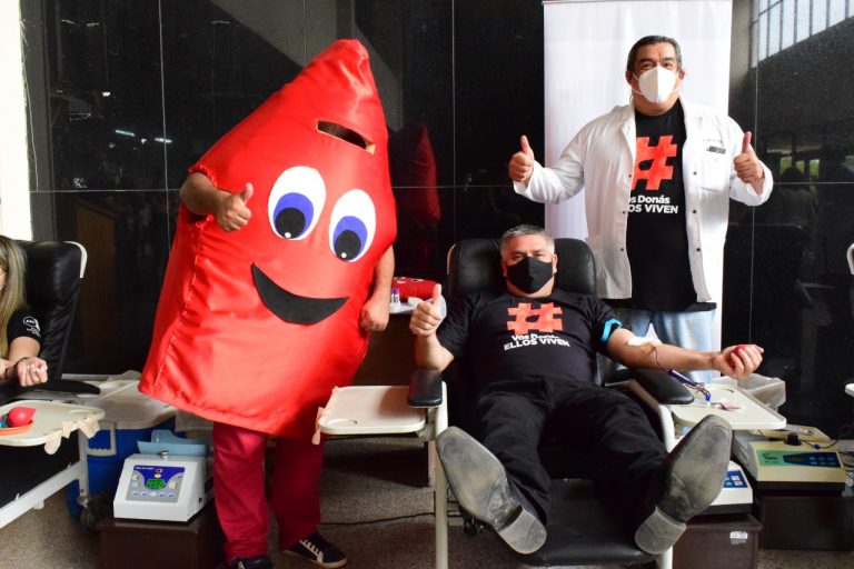 Intendente participó de la jornada de donación de sangre que se realizó en la sede central municipal