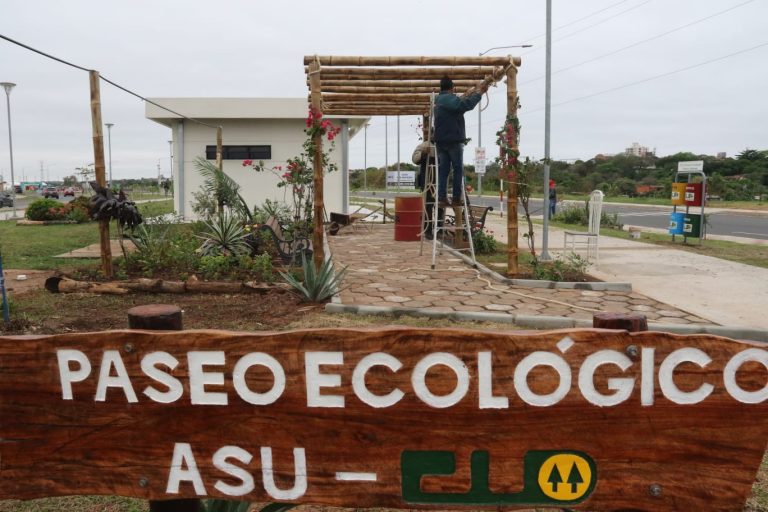 Municipalidad de Asunción y Cooperativa Universitaria inauguran una isla de descanso en la Costanera
