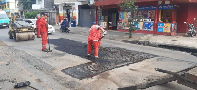 Vialidad realizó varios bacheos en calles de Asunción
