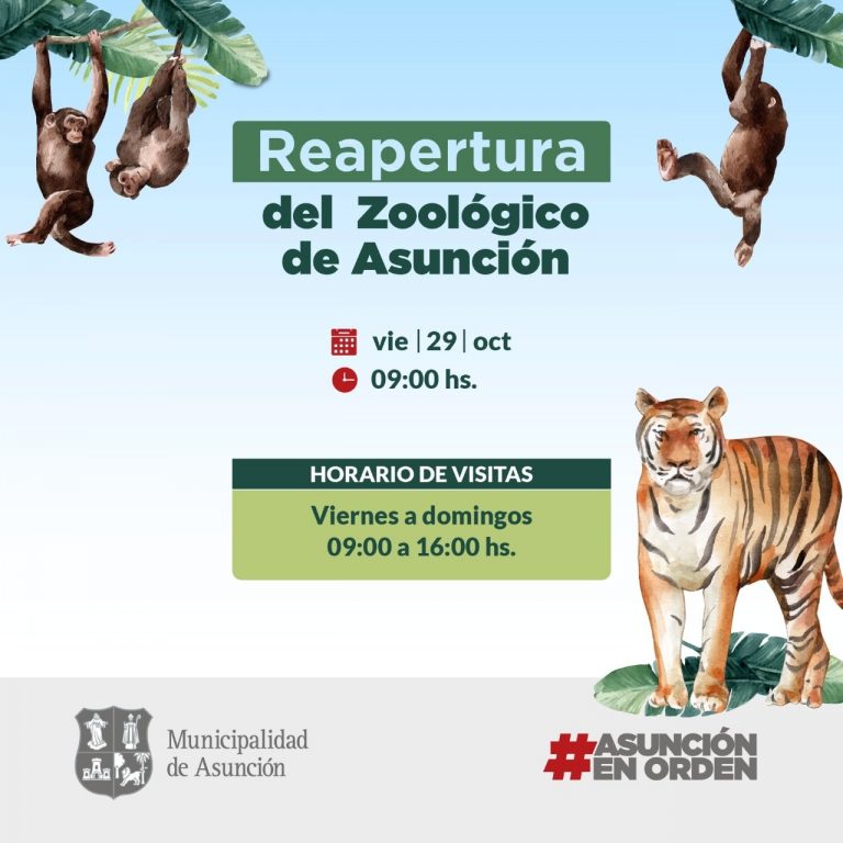 Intendente Ojeda dispuso la reapertura del Zoológico de Asunción los días viernes, sábados y domingos