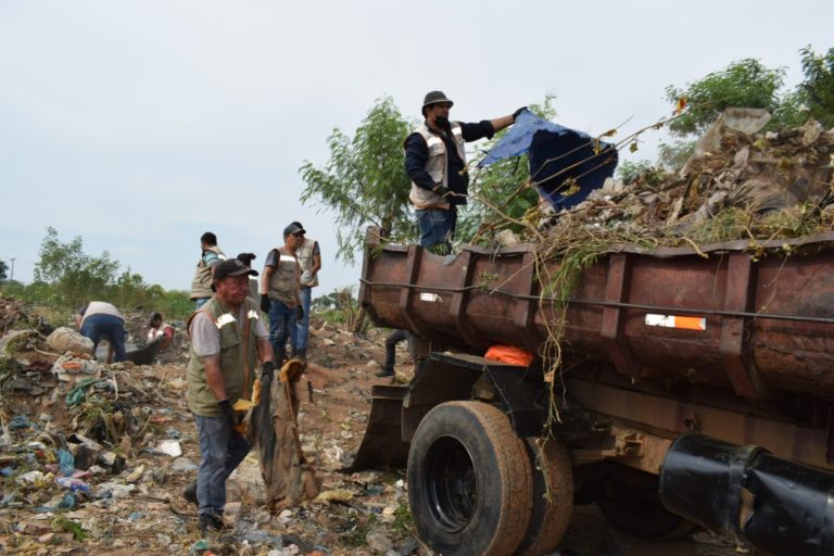 En Arroyo Morotí retiraron más de 18.000 kilos de basura durante una semana de trabajo
