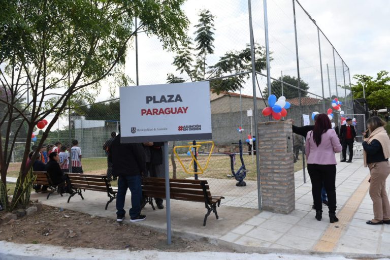 Mejoras de la Plaza Paraguay de Zeballos Cue fueron inauguradas por el intendente Rodríguez