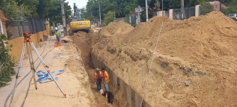 En el proyecto de desagüe pluvial de Molas López se llegó a Itapúa y siguen trabajando en la adecuación del sistema cloacal 
