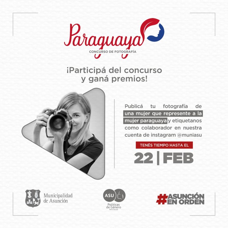 Concurso fotográfico por el Día de la Mujer Paraguaya organizado por la Dirección de Política de Genero ya tiene ganadores y serán expuestos el viernes 24 de febrero