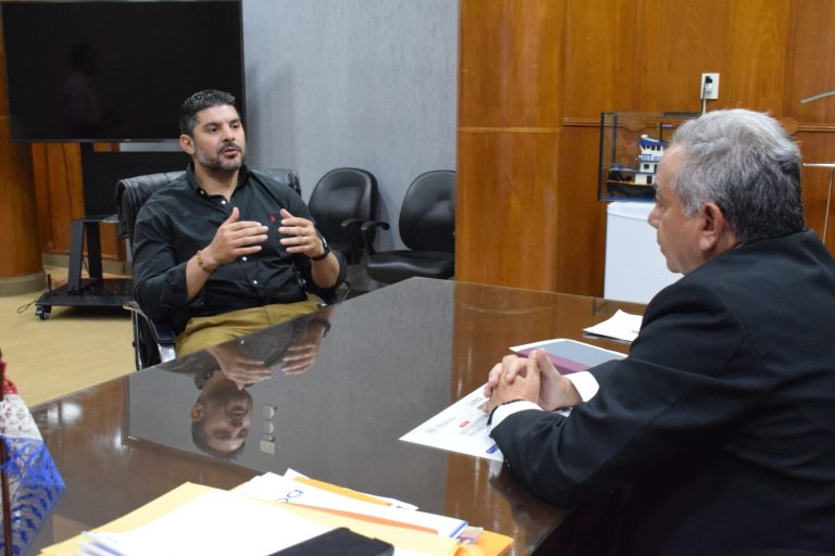Intendente Rodríguez y Ministro de Obras Públicas acordaron sobre diversos temas para beneficio de la ciudadanía