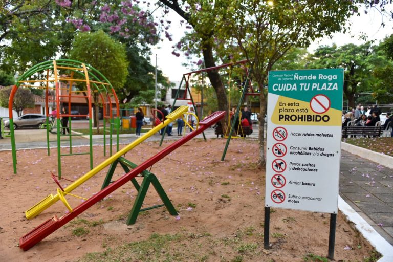 14 plazas emblemáticas de Asunción serán mejoradas en el ejercicio 2024