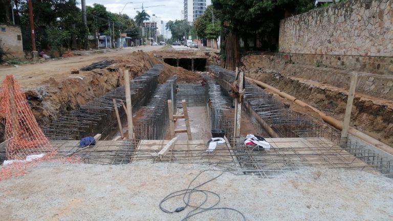 Cada vez falta menos para que la obra de desagüe pluvial de la avenida Molas López sea una total realidad