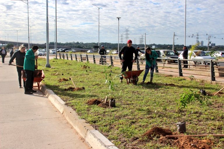 Por el Día Internacional del Aire Limpio por un Cielo Azul se enriquecerá el Bosque Comestible Urbano en el Corredor Verde Biocultural de Asunción