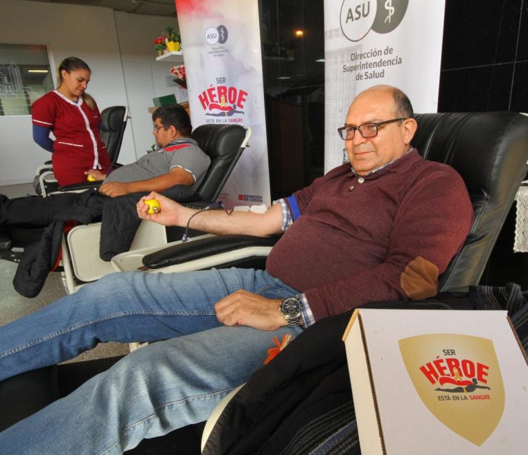 Cerca de 100 donantes de sangre fue el resultado de una edición más de la Campaña denominada “Ser Héroe está en la Sangre”