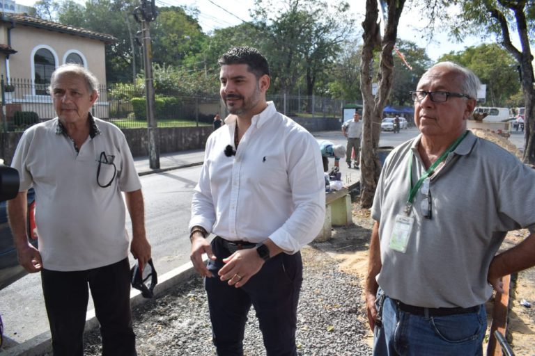Intendente Rodríguez verificó el gran avance de los trabajos de mejoramiento vial sobre la avenida Carlos Antonio López