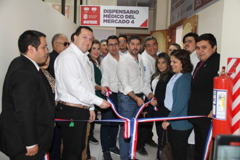 Intendente Oscar Rodríguez inauguró dispensario médico en el mercado municipal Nº 4, destinado a permisionarios, funcionarios y ciudadanía en general