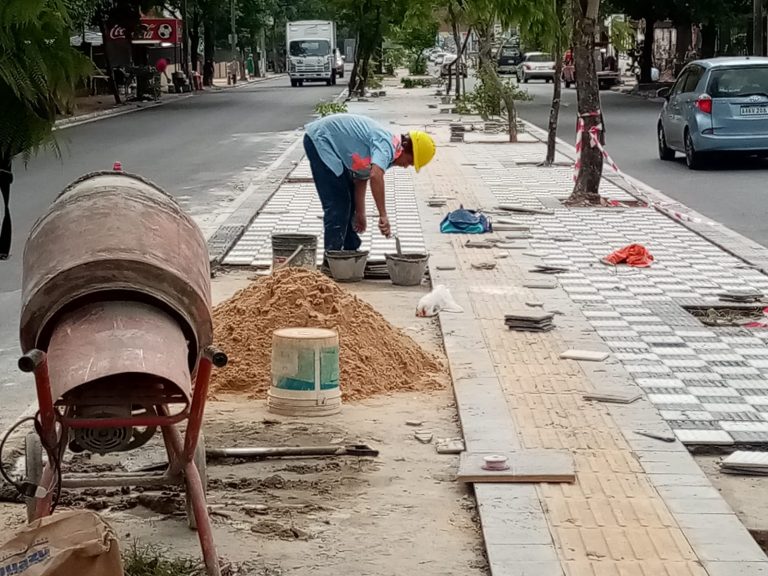 En la avenida Carlos Antonio López prosiguen los trabajos de mejoramiento integral en el paseo central