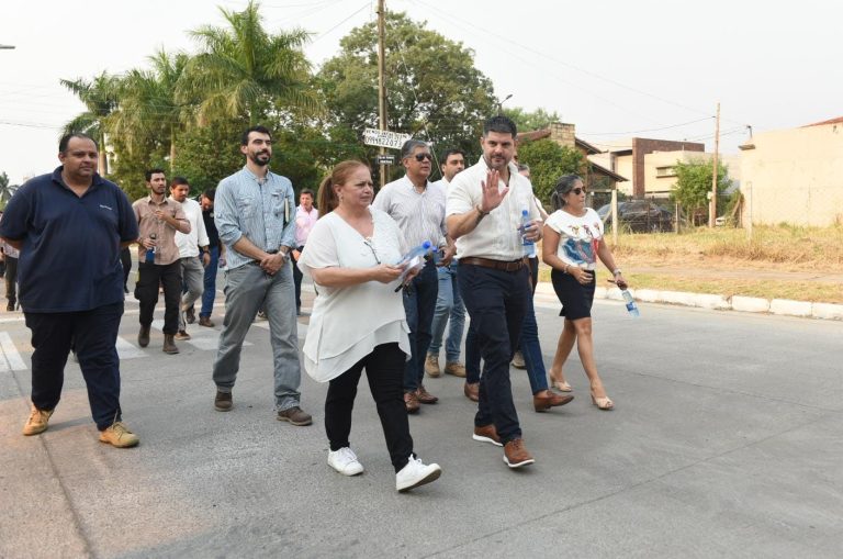Obras de mejoramiento de calles con hormigón hidráulico fueron inauguradas por el intendente Rodríguez en el barrio Ytay
