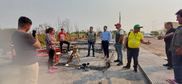 Censo a las familias damnificadas por el incendio en la Chacarita se realizó en la fecha, a cargo de funcionarios municipales