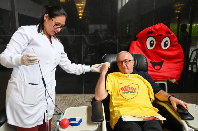 Exitosa fue la undécima jornada de donación que lleva como lema “Ser Héroe está en la Sangre”