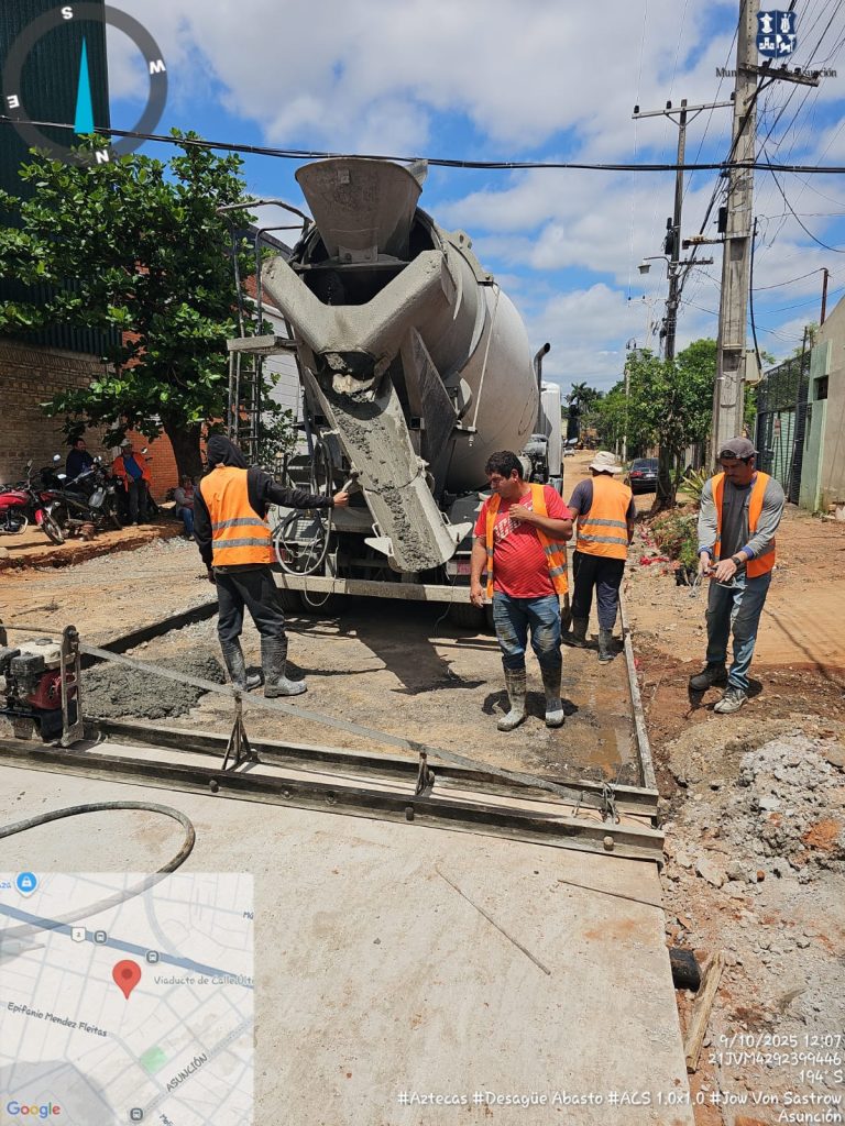Obras de desagüe pluvial en la zona del Mercado de Abasto prosigue con notorios avances