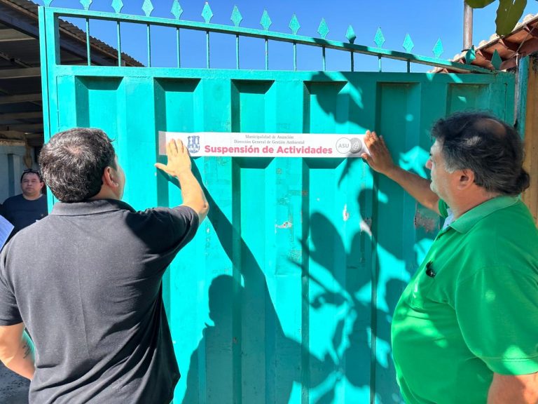 Gobierno de la Ciudad de Asunción suspende tres locales por contaminación ambiental en Tablada