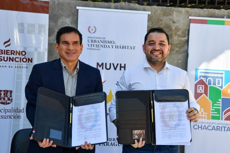 Municipalidad de Asunción y MUVH sellan un convenio específico para fortalecer la gestión de residuos en Chacarita Alta