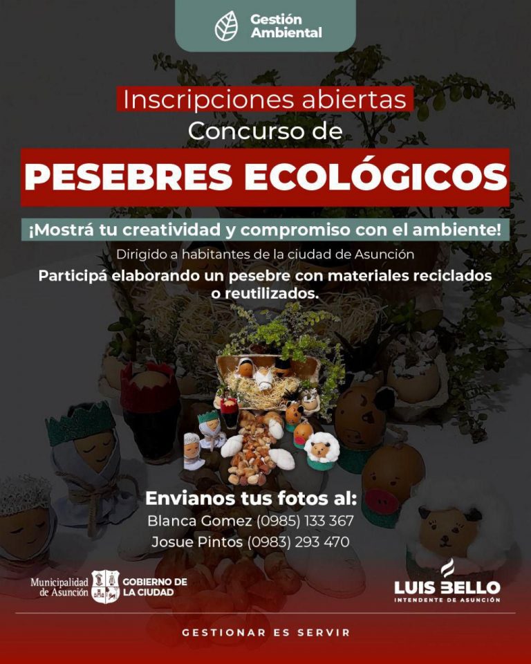 Municipalidad de Asunción convoca al Concurso Anual de Pesebres Ecológicos
