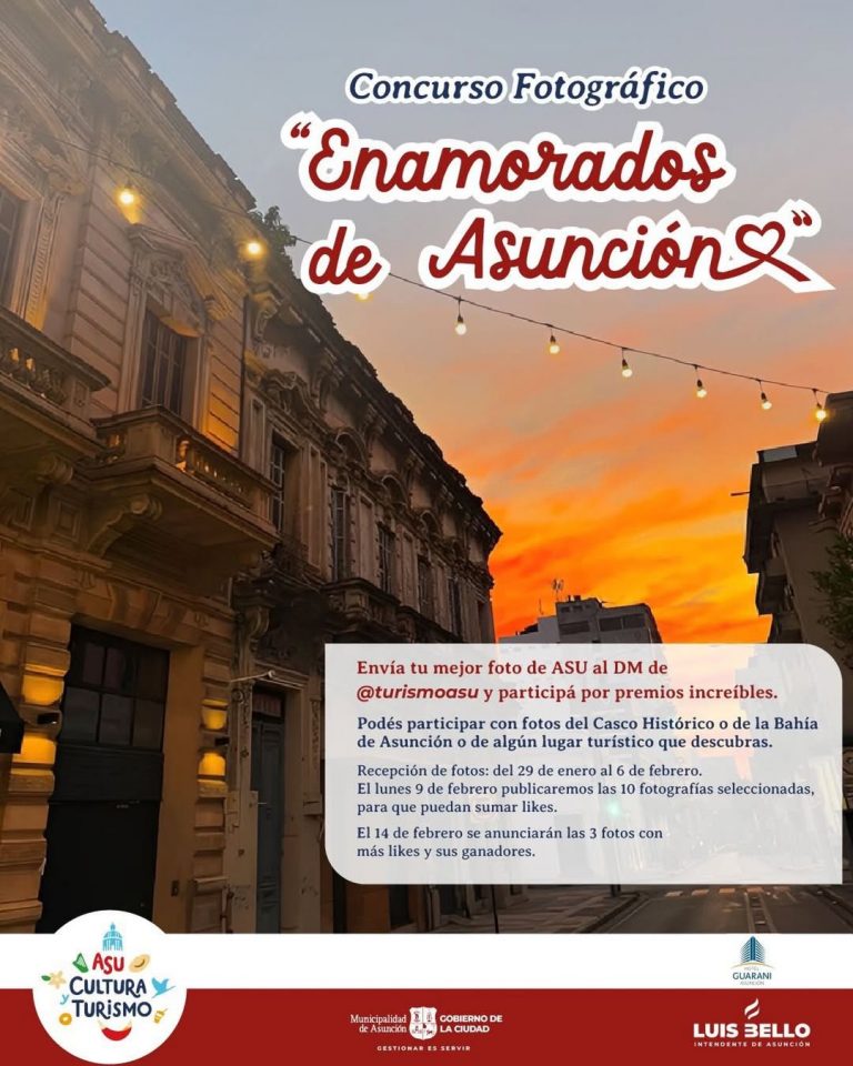 La Municipalidad de Asunción lanza el Concurso Fotográfico “Enamórate De Asunción” En El Marco Del Día De Los Enamorados