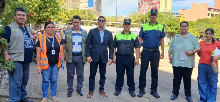 Reunión interinstitucional abordó avances del proyecto de revitalización de la Plaza O’Leary y reubicación de vendedores ambulantes