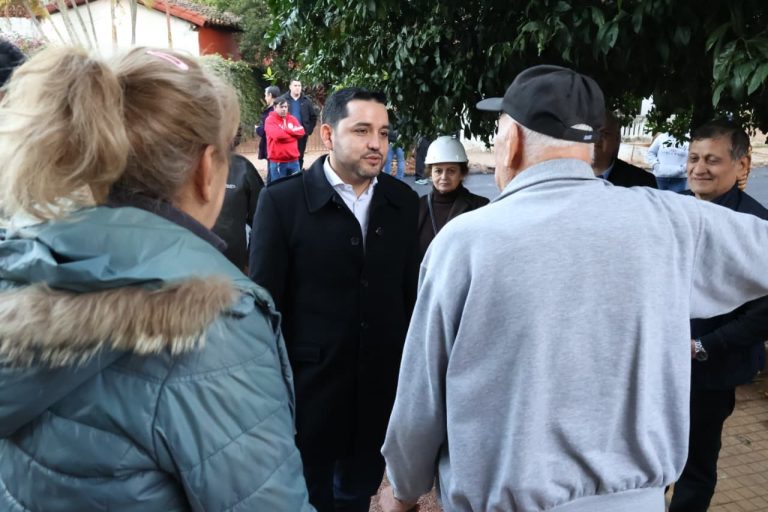 Intendente verificó el avance de las obras del Plan ASU 400 Cuadras en el barrio San Pablo