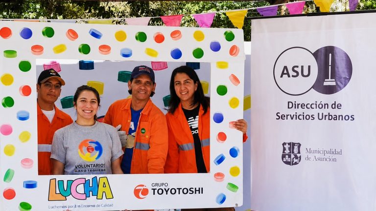 Dirección de Servicios Urbanos de la Comuna Asuncena se suma a la colecta solidaria de tapitas para ayudar a niños con cáncer