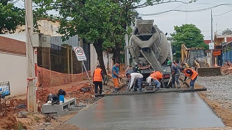 Se verifican avances en obras viales y de desagüe pluvial